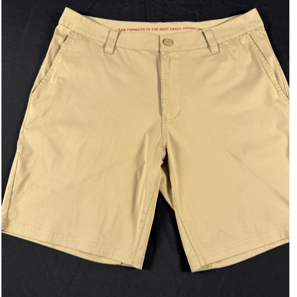 Rhone Commuter Shorts Mens 33 Khaki Tan Stretch Performance Active Casual 8.5"